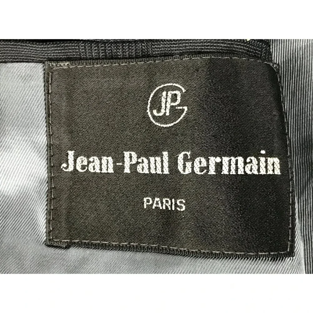Jean Paul Germain‎ Mens Black Wool Inner Pockets Notch Collared Blazer Size 40 R